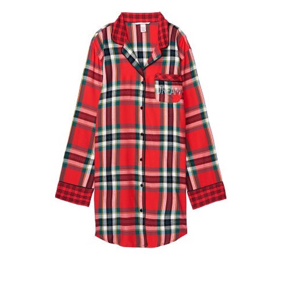 Victoria's Secret Other - Victoria’s Secret Flannel Sleep Shirt Robe Bundle